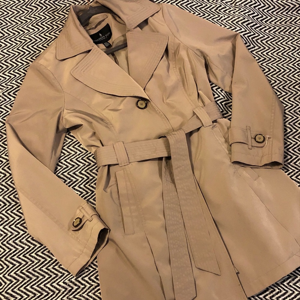 London Fog Trench Coat Rain Jacket